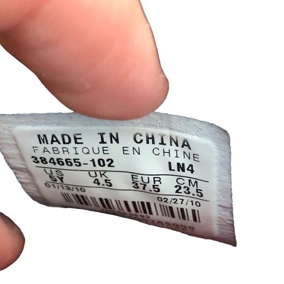 VINTAGE 2010 Air Jordan 6 Retro White Varsity Red Size 6.5 - Picture 10 of 16